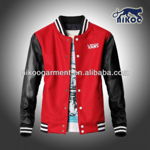 Red and Black Letterman Jacket