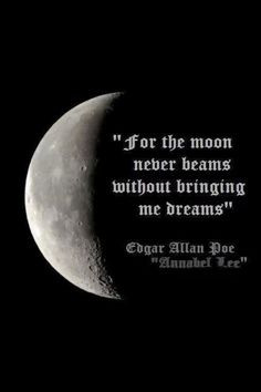quarter moon quote more inspiration quotes annabel lee edgar allan poe ...