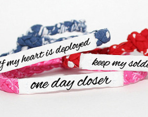 ... Deployment Bracelet - Army, Air Force, Navy, Soldier Wife, Girlfriend
