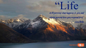 Inspirational Wallpaper Quote by Lou Holtz