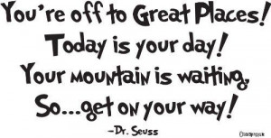 Dr Seuss Wall Decals: You are off to great places! Today is your day ...