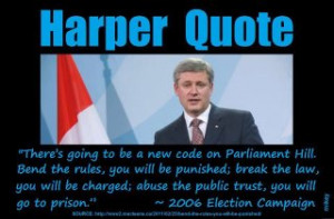 ... our government to be accountable to the Canadian electorate. Please
