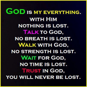 Myspace Graphics > God Quotes > god is my everything Graphic