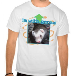 Cute Ferret Pictures Sayings and Quotes T-shirt