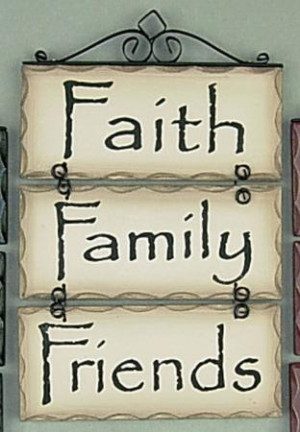 ... Country FAITH FAMILY FRIENDS WOOD SIGN Rustic Plaque Home wall Decor