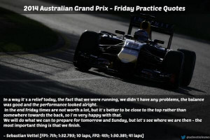 ... Grand Prix Friday Practice Quotes #AusGP #F1 http://t.co/LJAzYJpyy0