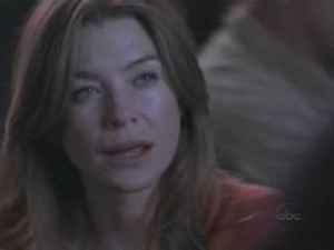 Meredith feeling drunk and pathetic