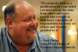 Nate Phelps (son of Fred Phelps from Westboro Baptist Chruch) speaking ...