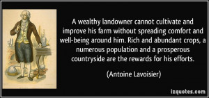 wealthy landowner cannot cultivate and improve his farm without ...