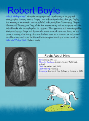 Robert Boyle- Michaela Driscoll