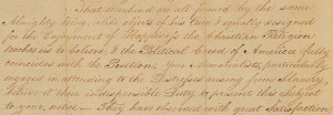 ... , signed by Benjamin Franklin, President of the Pennsylvania Society