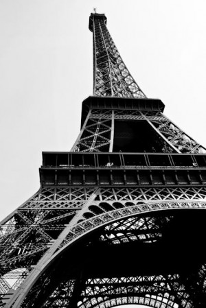Eiffel Tower Paris Black