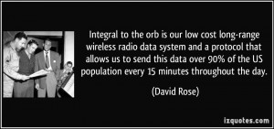 Integral to the orb is our low cost long-range wireless radio data ...
