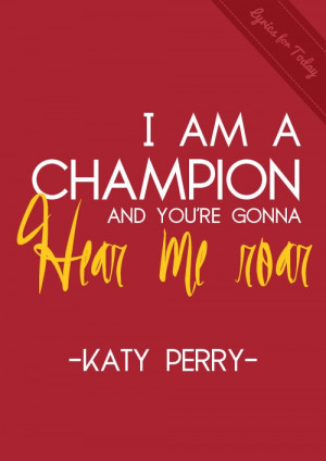 Roar by Katy Perry Lyrics