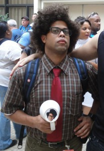 Maurice Moss from The IT Crowd, holding his famous cup. The wedge in ...