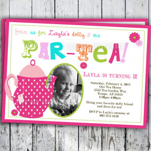 You see, the type of princess tea party invitations is countless. It ...