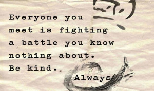 When I saw that quote tonight I realized that is the essence of the ...