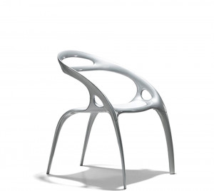Silver Seating Furniture Design of Go Chairs by Ross Lovegrove