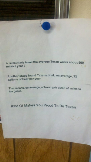 Kinda makes you proud to be Texan. Haha