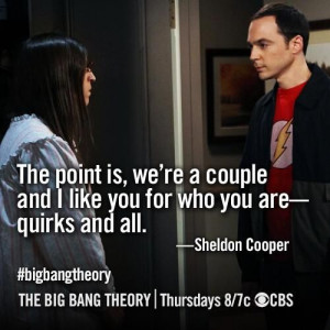 Can't really imagine Sheldon saying that.. But it's cute :)