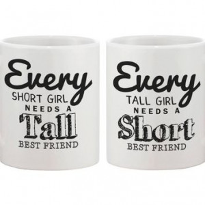 Mugs for Best Friends - Every Short Girl Needs a Tall Best Friend ...
