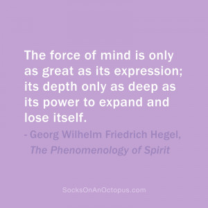 ... itself. — Georg Wilhelm Friedrich Hegel, The Phenomenology of Spirit