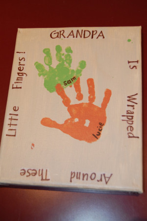 Grandparent's Day Handprint Round Up