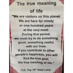 ... Lama Quotes Wall Hangings > Dalai Lama Quote 