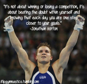 It's not about winning or losing a competition. It's about beating the ...
