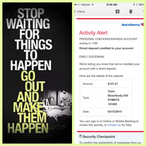 Yesterday was Thursday. Thursday = Beachbody pay day!! I still can’t ...