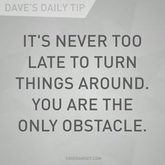 Great advice from Dave Ramsey More