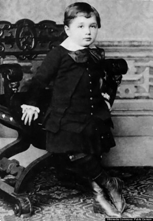 Einstein at the age of three. This is believed to be the oldest known ...