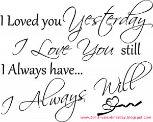 Valentines day I love you Quotes 2014