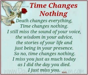 Time changes nothing