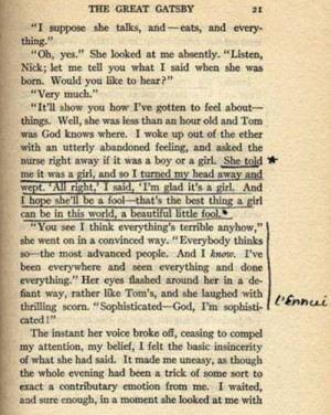 Sylvia Plath’s annotated copy of The Great Gatsby (via juliafierro ...