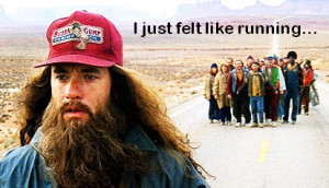 today i was reminded of forrest gump because i just felt like running