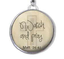 Inspirational Scripture Bible Quote Verse Cross Necklace 1-1/4