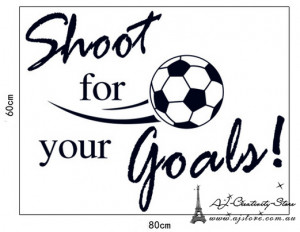 ... Soccer Wall stickers Quotes Decal Removable Mural Deco Vinyl Home Kids