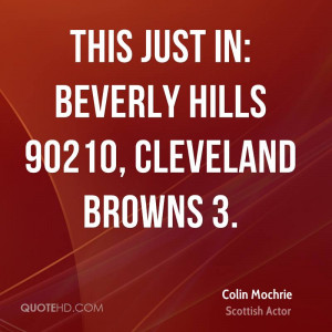This Just In Beverly Hills 90210 Cleveland Browns 3