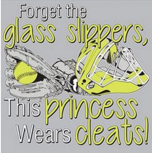 Forget The Glass Slippers This Princess Wears Cleats Softball Short ...