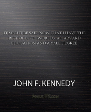 ... and a Yale degree.