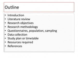 Literature Review Sample Outline