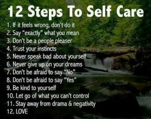 12 steps to self care