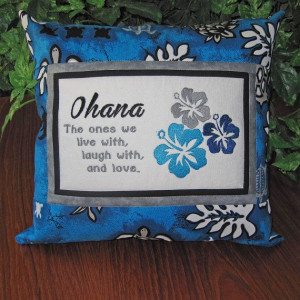 Ohana, Family Embroidered Quote Pillow by MrsStitchesDesigns on Etsy ...