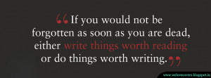 Right Things Worth Reading Quotes Timeline Cover