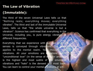 Life is a series of vibrations