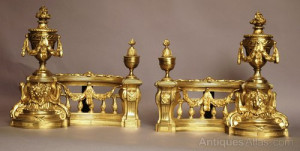 decorative pair of late 19thc French Louis XVI style ormolu (gilt ...