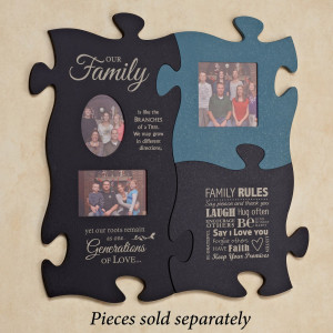 Family Photo Frames With Quotes Our family photo frame puzzle