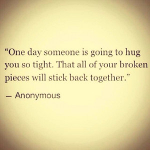 Hug me back together