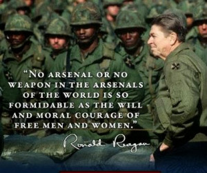 Ronald Reagan On The Moral Courage Of Free Men And Women..